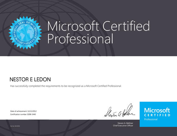 Microsoft Certified Professional Microsoft Certified Professional