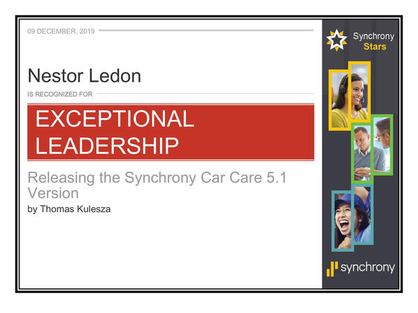Exceptional Leadership Synchrony Financial Exceptional Leadership Synchrony Financial